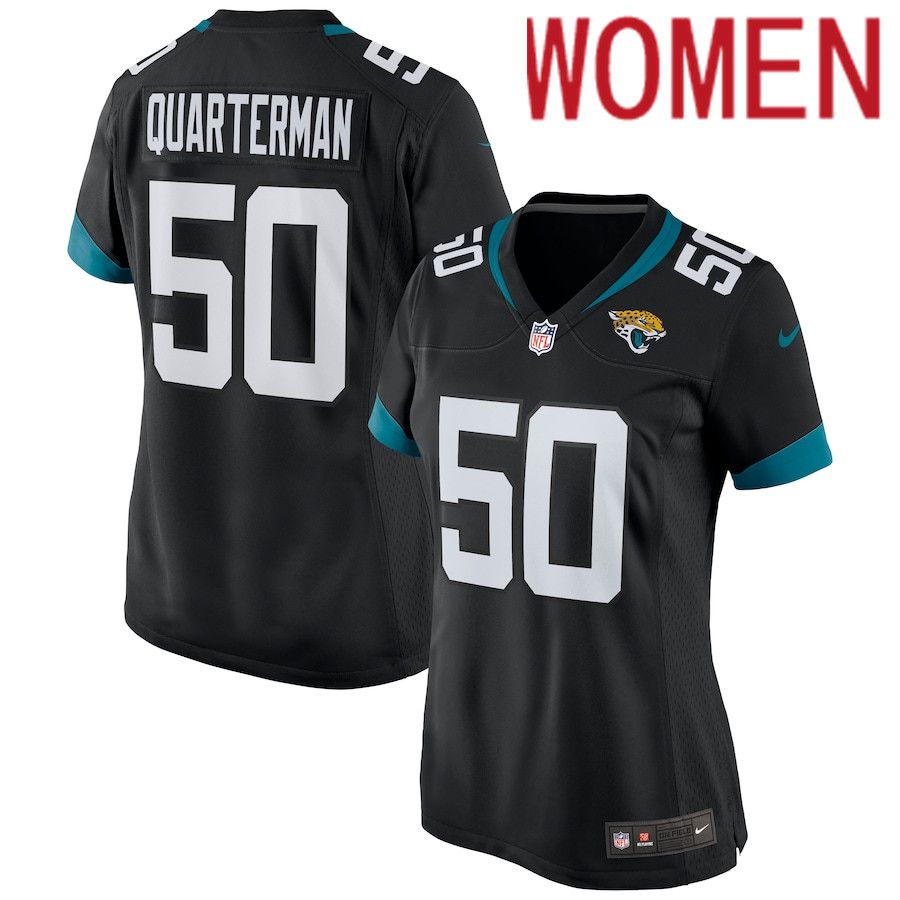 Women Jacksonville Jaguars 50 Shaquille Quarterman Nike Black Game NFL Jersey